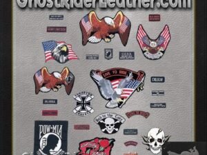 Live To Ride 26 Piece Embroidered Motorcycle Biker Patches Set- SKU GRL-GFPATCH26-BN