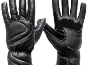 Lined Leather Motorcycle Riding Gloves For Colder Weather - SKU GRL-GG18-DL