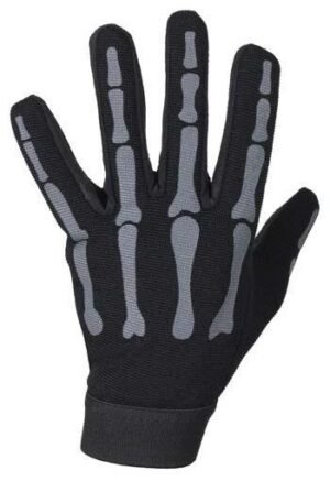 Skeleton Mechanics Gloves in Black and Gray - Similar to Storage Wars Barry Weiss - GL2045-GREY-DL
