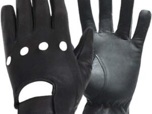 Leather Driving or Riding Gloves With Knuckle Holes - SKU GRL-GL2050-11-DL
