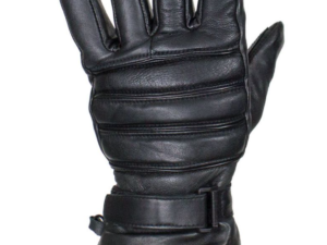 Leather Gloves - Men's - Cold Weather Riding - Gauntlet Gloves - Premium - GL2066-11N-DL