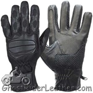Motorcycle Riding Gloves With Gel Palms - Unisex - SKU GRL-GL2096-DL