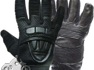 Leather Gloves - Men's - Motorcycle - Double Knuckle -GLZ41-DL