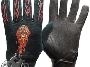 Mechanics Gloves with Flames - Biker - GLZ49-DL