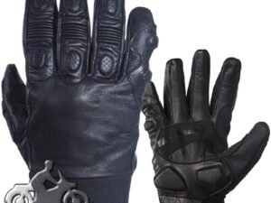 Full Finger Soft Leather Padded Motorcycle Riding Gloves - SKU GRL-GLZ80-DL
