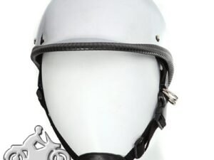 Novelty Motorcycle Helmet - Chrome - Jockey Polo - HC104-DL
