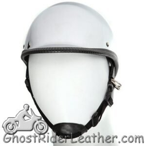 Novelty Motorcycle Helmet - Chrome - Jockey Polo - HC104-DL