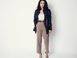 Premium Sheepskin Leather Blazer - Women's - Dahlia - WBL3001-WB