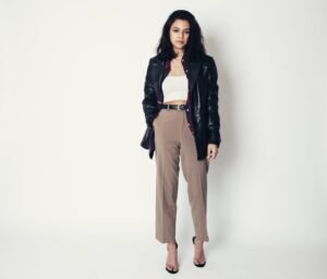 Premium Sheepskin Leather Blazer - Women's - Dahlia - WBL3001-WB