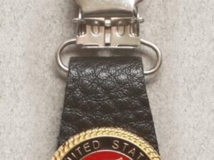 Pair of Biker Boot Clips - US Marine Corps - Black and Silver - Motorcycle - J122-2-DS