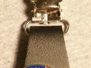 Pair of Biker Boot Clips - USA Flag - Black and Silver - Motorcycle - J122-26DS