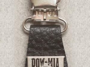 Pair of Biker Boot Clips - POW MIA - Black and Silver - Motorcycle - J122-6-DS