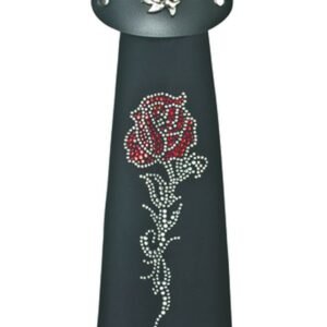 Pony Tail Holder - Spandex Hair Tube - Red Rose - J729IN-DS