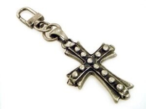 Clip On - Cross - Knight Hack Plating - Add To Your Wallet Chain and More - K-BOLT15P-DS