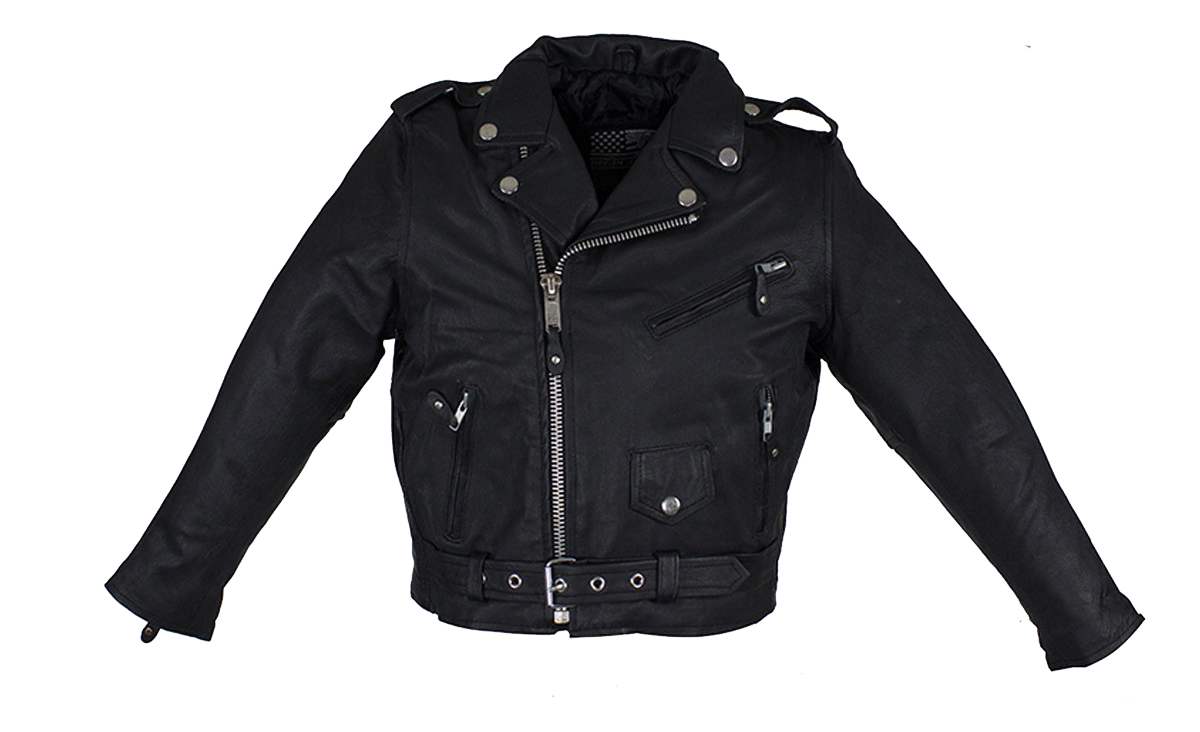 Leather Motorcycle Jacket - Kid's Teens - Biker - KD342-TEEN-DL