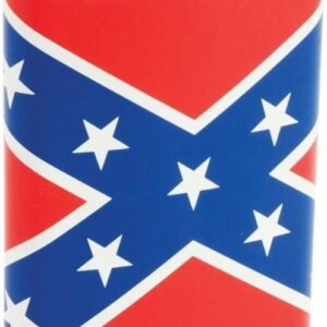 Maxam 8oz Stainless Steel Flask with Rebel Flag Wrap - KTFLKRBL-BN