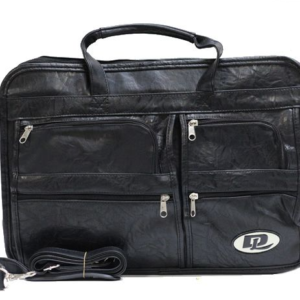 Laptop Bag - Messenger Bags - Black PVC - L14-DL