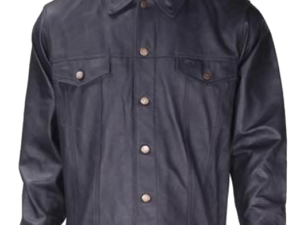 Leather Shirt - Men's - Button Closure - MJ778-DL