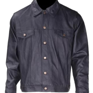Leather Shirt - Men's - Button Closure - MJ778-DL