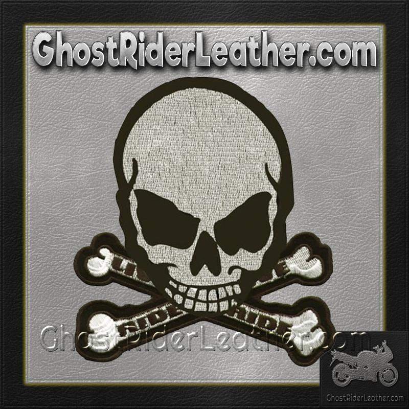 Vest Patch - Gray Monster - Skull Crossbones - MK4-DL - Image 2