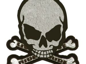 Vest Patch - Gray Monster - Skull Crossbones - MK4-DL