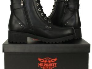 Motorcycle Boots - Women's - 6 Eyes and Side Zipper - MR-BTL7000-DL