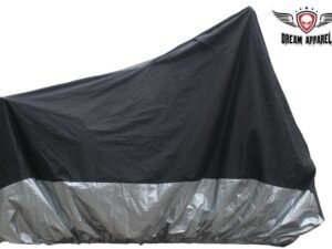 Motorcycle Rain Cover - Black and Silver - Bike Cover - MRC4-DL