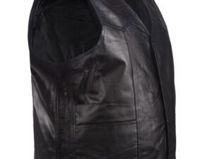 Leather Motorcycle Vest - Men's - Discontinued - MV1302-DL