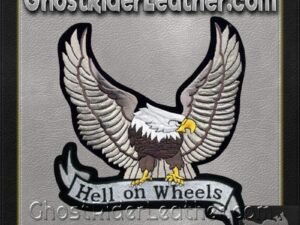 Silver Eagle with Hell On Wheels Banner Patch / SKU GRL-PAT-A25-DL