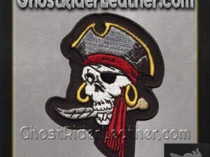 Eye Patch Skull Pirate Motorcycle Patch / SKU GRL-PAT-A35-DL