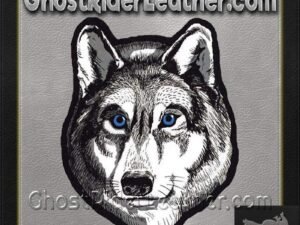 Large Wolf Head with Blue Eyes Patch / SKU GRL-PAT-A47-DL