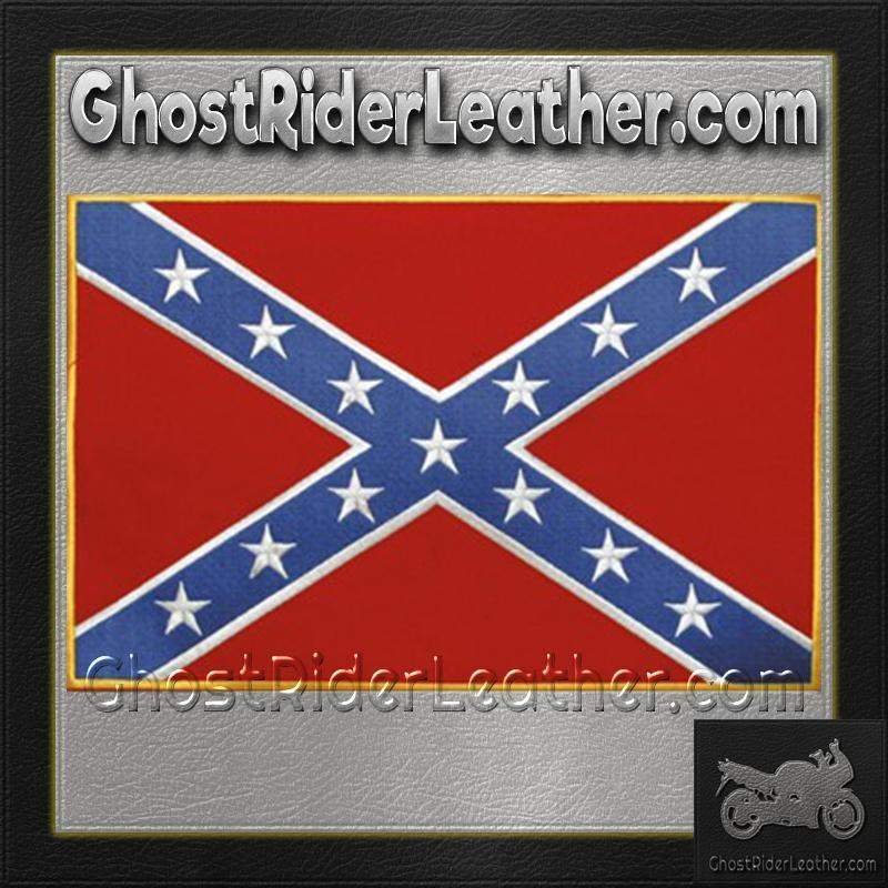 Confederate Flag Patch - Rebel Flag Patch - Large - PAT-B103-DL - Image 2
