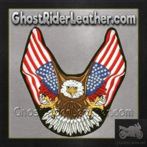 Eagle With American Flag Wings Patch - PAT-B111-DL