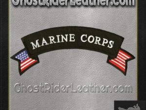 Marine Corp American Flag Banner Patch / SKU GRL-PAT-C217-DL