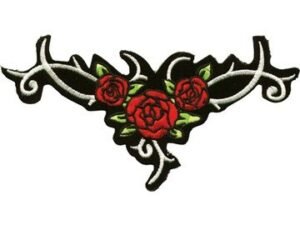 Vest Patch - Women's - Ladies Red Roses - PAT-C218-DL