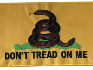 Yellow Gadsden Flag Vest Patch - Don't Tread On Me Patches - PAT-C230-DL