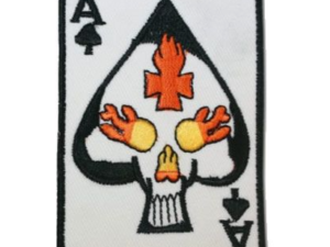 Vest Patches - You Get Two - Ace of Spades Skull - PAT-D578-X2-DL