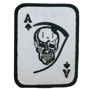 Vest Patches - You Get Two - Ace of Spades Skull - PAT-D658-X2-DL