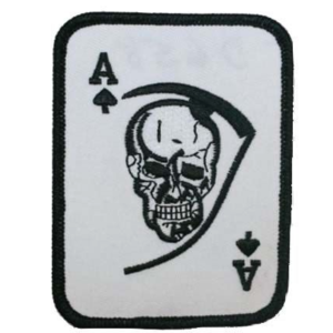Vest Patches - You Get Two - Ace of Spades Skull - PAT-D658-X2-DL