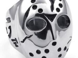 Jason Face Biker Ring - Stainless Steel - Biker Jewelry - Biker Ring - R192-DS