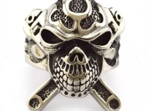 Skull Biker Ring - Stainless Steel - Biker Jewelry - Biker Ring - R3001-DS