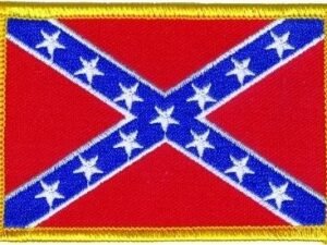 Pack of Four Small Confederate Flag Patches - Rebel Flag Patch - PAT-D352-X4-DL