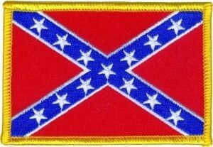Vest Patch - Small Confederate Flag - Rebel Flag Patch - PAT-D352-DL