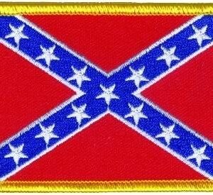 Vest Patch - Small Confederate Flag - Rebel Flag Patch - PAT-D352-DL