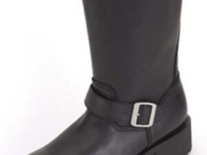 Leather Motorcycle Boots - Women's - Double Buckle - S11-LADIES-DL