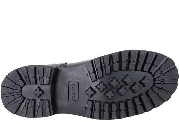 Leather Motorcycle Boots - Men's - Average Width - Lace Up Front - Tassles - S14-REG-DL - Image 2