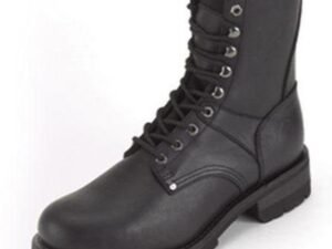 Leather Motorcycle Boots - Women's - Lace Up Front - S15-LADIES-DL