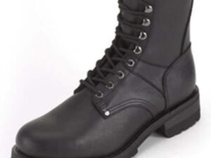 Leather Motorcycle Boots - Men's - Biker - Lace Up Front - S15-REG-DL