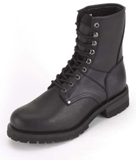 Leather Motorcycle Boots - Men's - Double Buckle - Wide Width - S15-EEE-DL