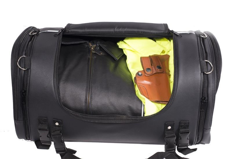 Motorcycle Sissy Bar Bag - Large - Trunk Bags - Biker Gear Bags - SB84-DL - Image 12